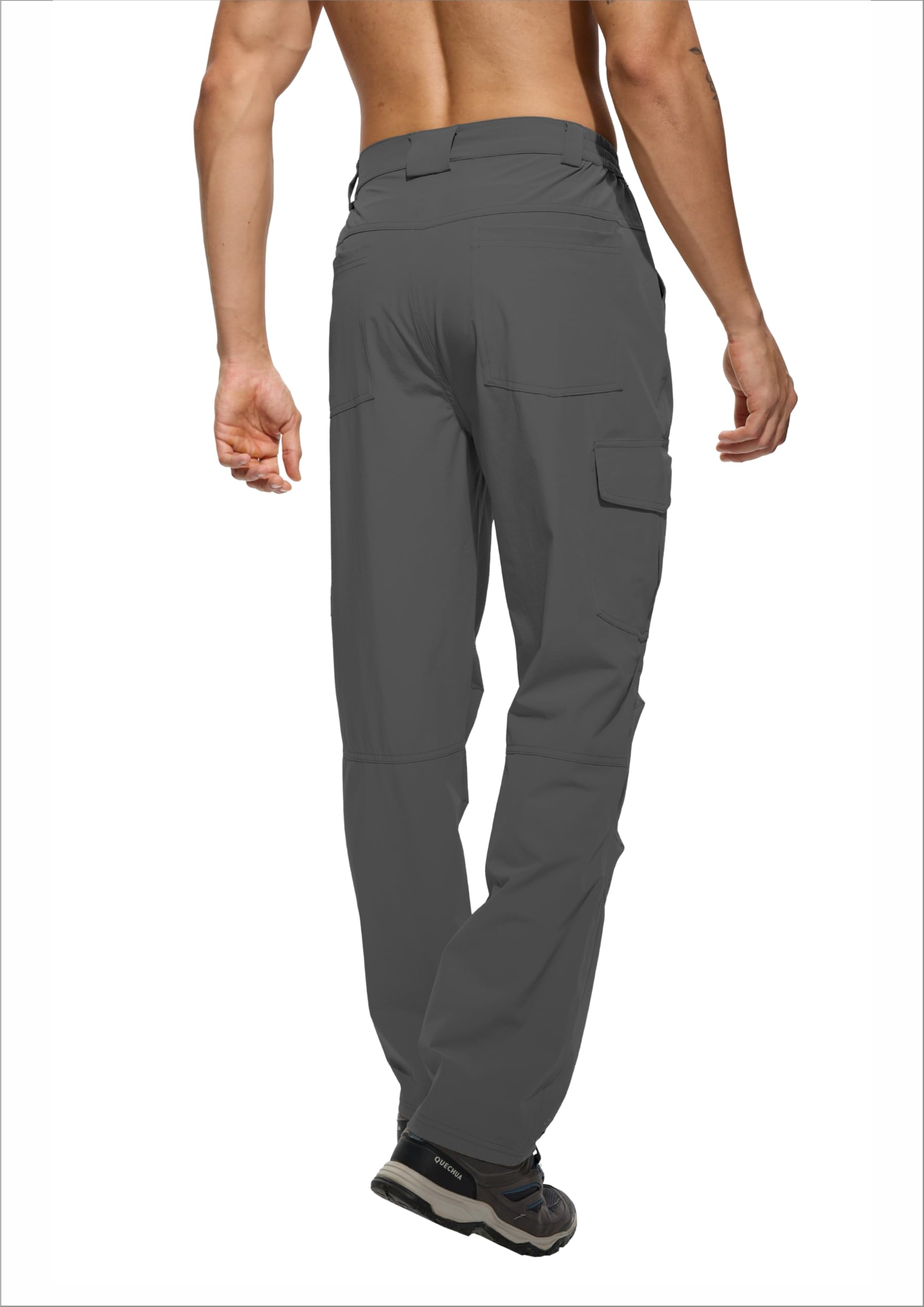 keihtrail work pants dark grey thigh pocket closeup highlights rugged durability for work