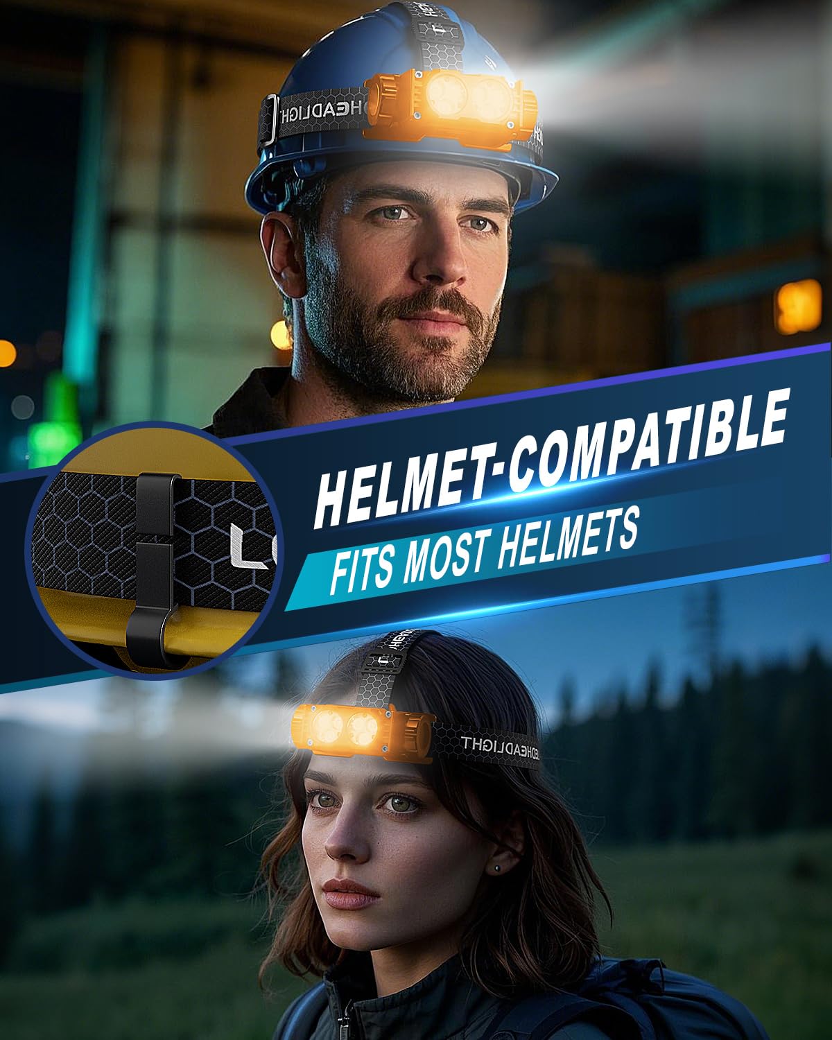 Keikuy headlamp detachable design enables handheld use