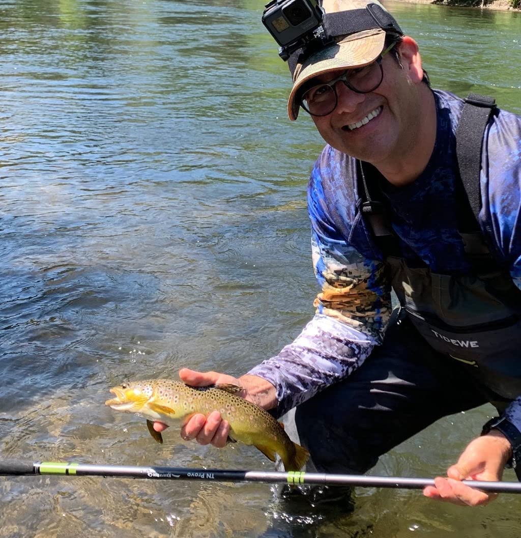 Angler using Keiryu TN Provo rod in drift fishing