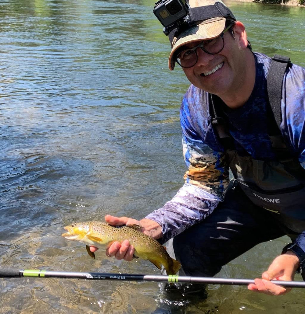 Angler using Keiryu TN Provo rod in drift fishing