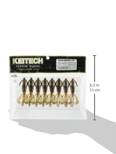Keitech Crazy Flapper helps keep bait in the strike zone longer during retrieve
