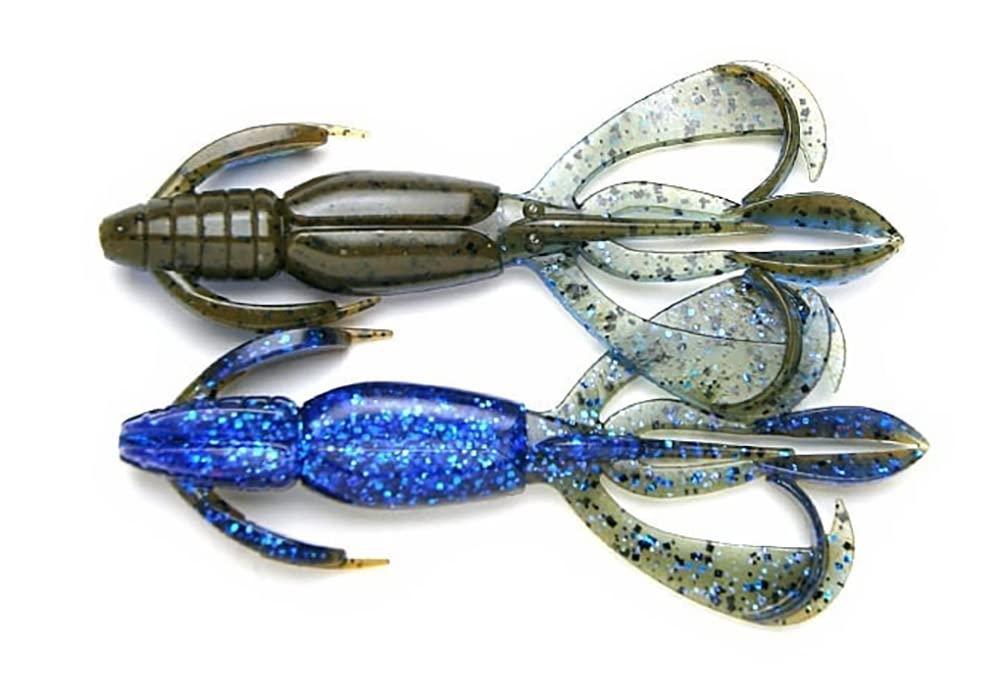 Keitech Crazy Flapper claws flutter during retrieve for jig trailers.
