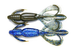 Keitech Crazy Flapper claws flutter during retrieve for jig trailers.