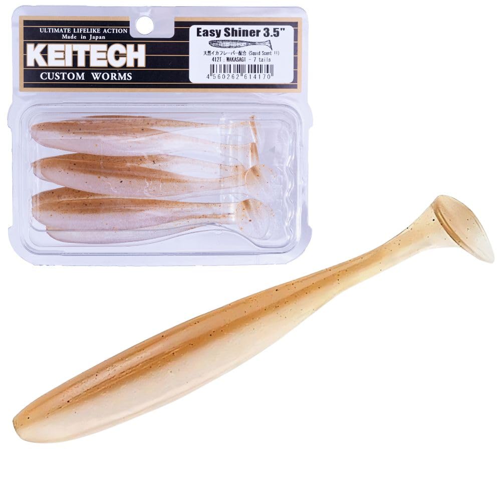 Keitech Easy Shiner 3.5-inch keel design maintains depth and reduces tail lift at speed.