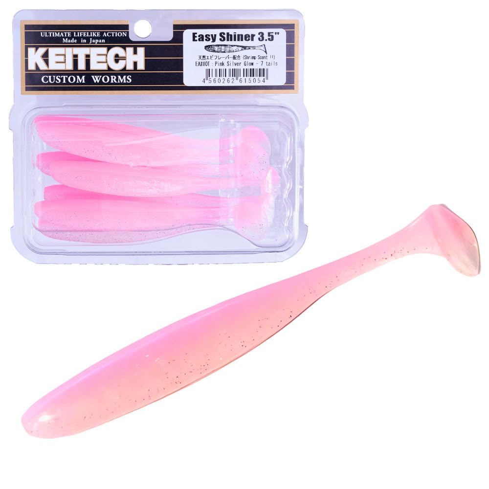 Keitech Easy Shiner 3.5-inch underbelly slit designed for straight hook placement and secure setup.