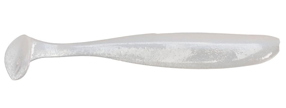 Keitech ES4458 French Pearl bait shows balanced shad-swing action for versatile freshwater fishing.
