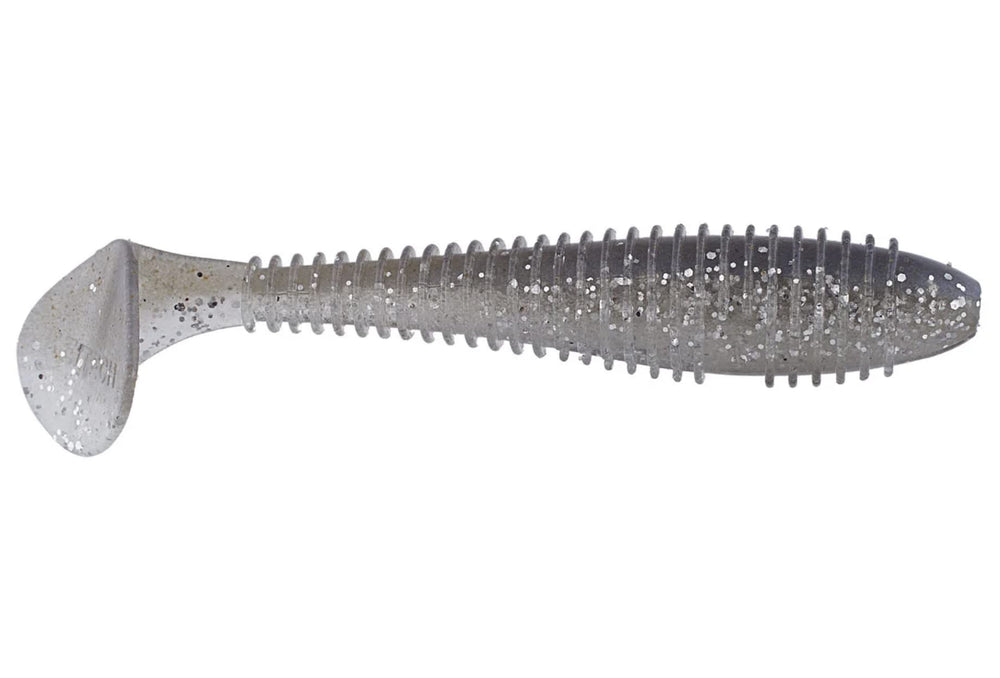 Keitech Fat Swing Impact 2.8in Chartreuse Shad in packaging display
