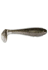 Keitech Fat Swing Impact 3.8-inch Silver Flash front view showcases balanced action for versatile retrieves