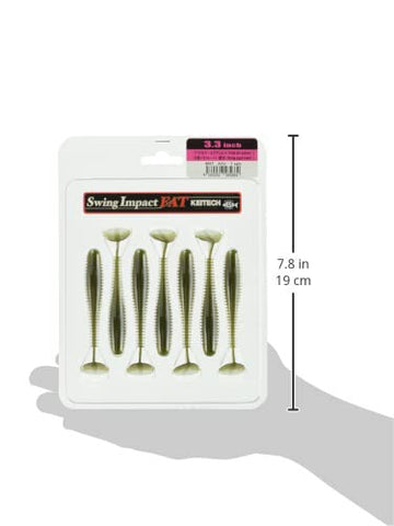 Keitech Fat Swing Impact AYU packaging design and size reference