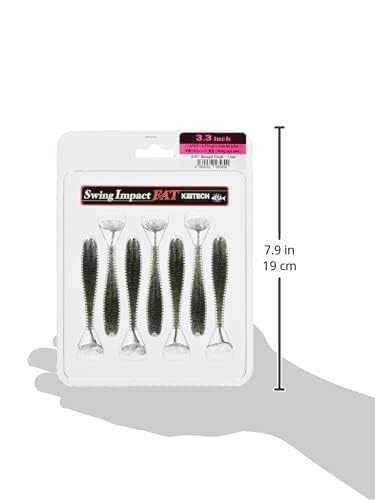 Keitech Fat Swing Impact center rigging line ensures correct bait orientation