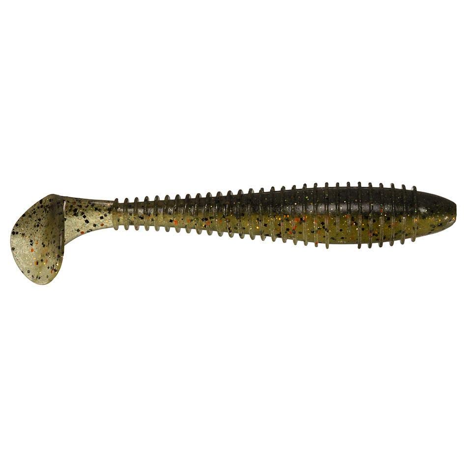 Keitech Fat Swing Impact Perch 3.8-inch swimbait for bass, balanced action at any retrieve