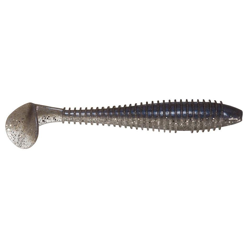 Keitech Fat Swing Impact Pro Blue Shiner 4.8 inch demonstrates balanced action for smooth retrieves and weedless rigging
