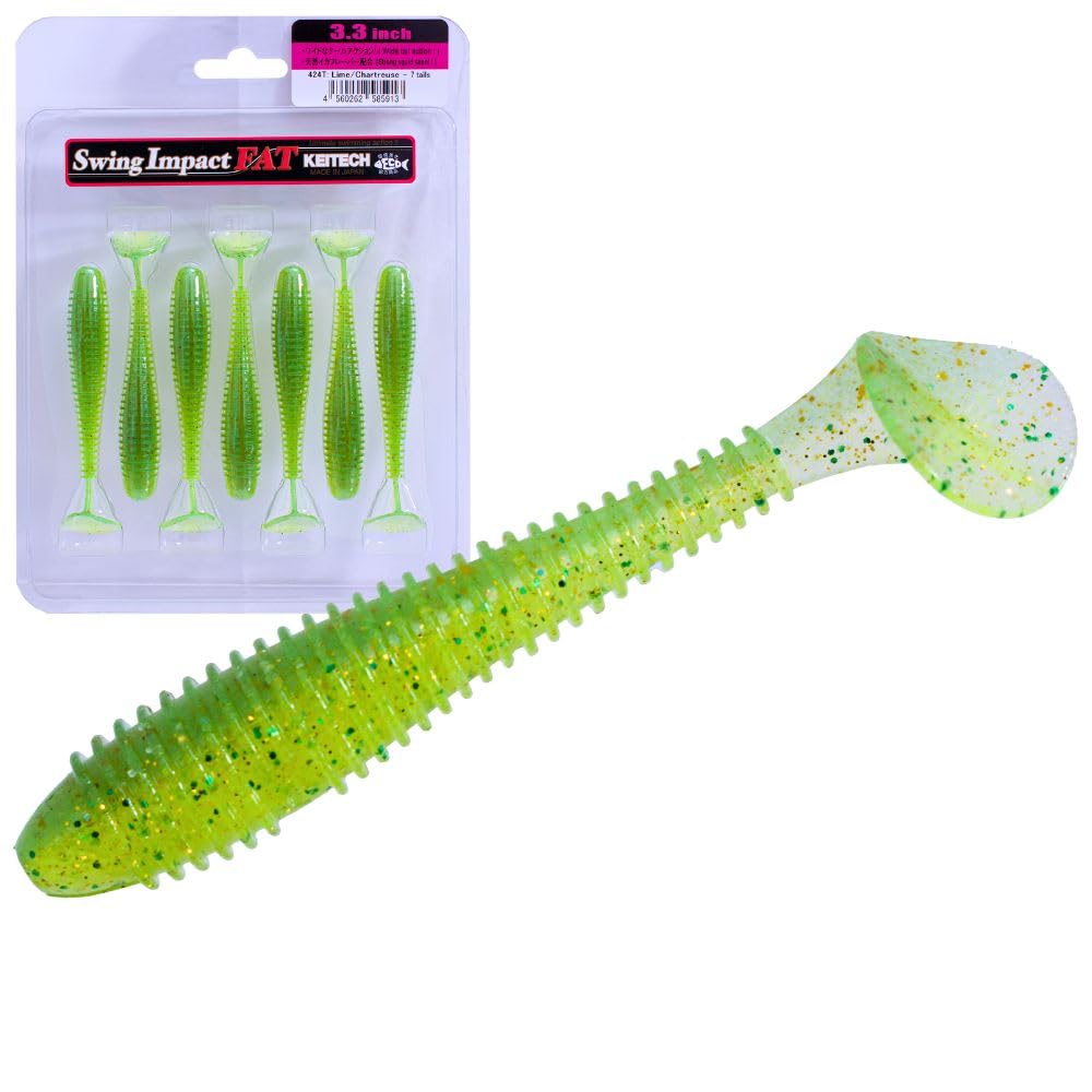 Keitech Fat Swing Impact 3.3in hatch-match idea for flexible rigs.