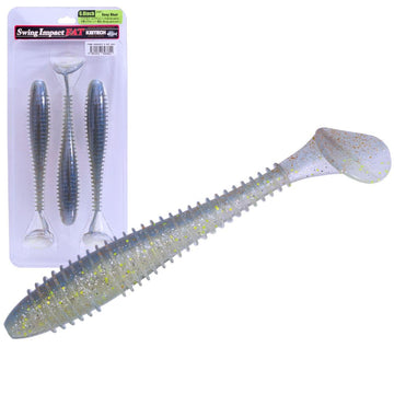 Weedless design helps Texas rig fishing near heavy cover with Keitech Fat Swing Impact.