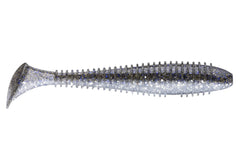 Keitech Fat Swing Impact Smallmouth Magic 3.3-inch torso detail reveals ribbed body for versatile action