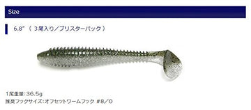 Keitech Fat Swing Impact weedless design aids Texas rig in cover.
