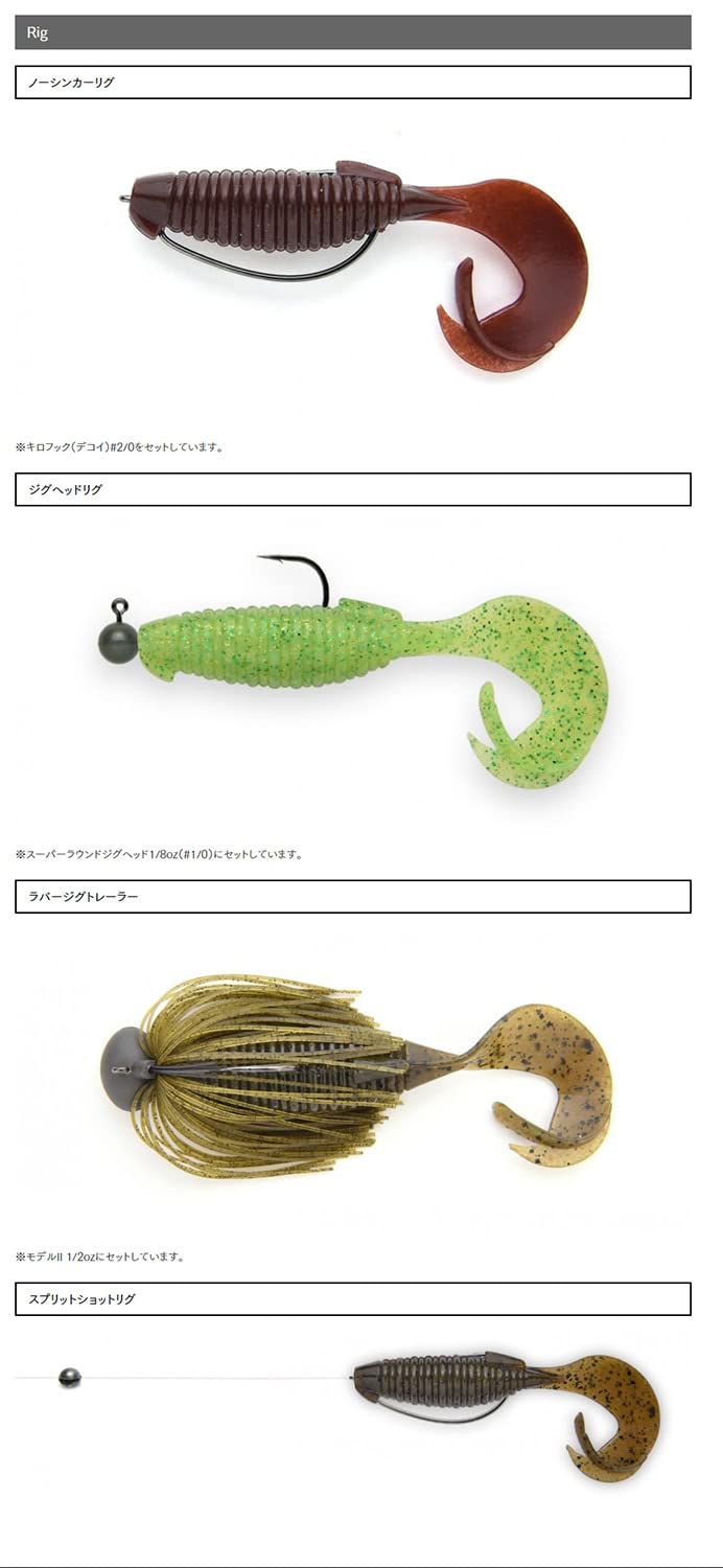Keitech Flapper Grab 4in packaging indicates six lures per pack in 320 Silver Tiger