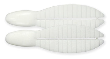 Keitech Flex Chunk Medium #009 White close-up highlights soft material