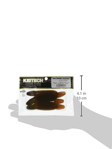 Keitech Flex Chunk Medium 479 Bamaclaw six-piece pack in retail packaging.