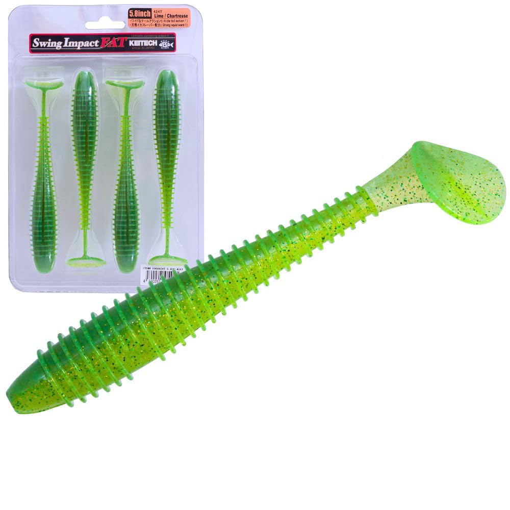 Keitech FS58418 fat swing impact ready-to-fish packaging image