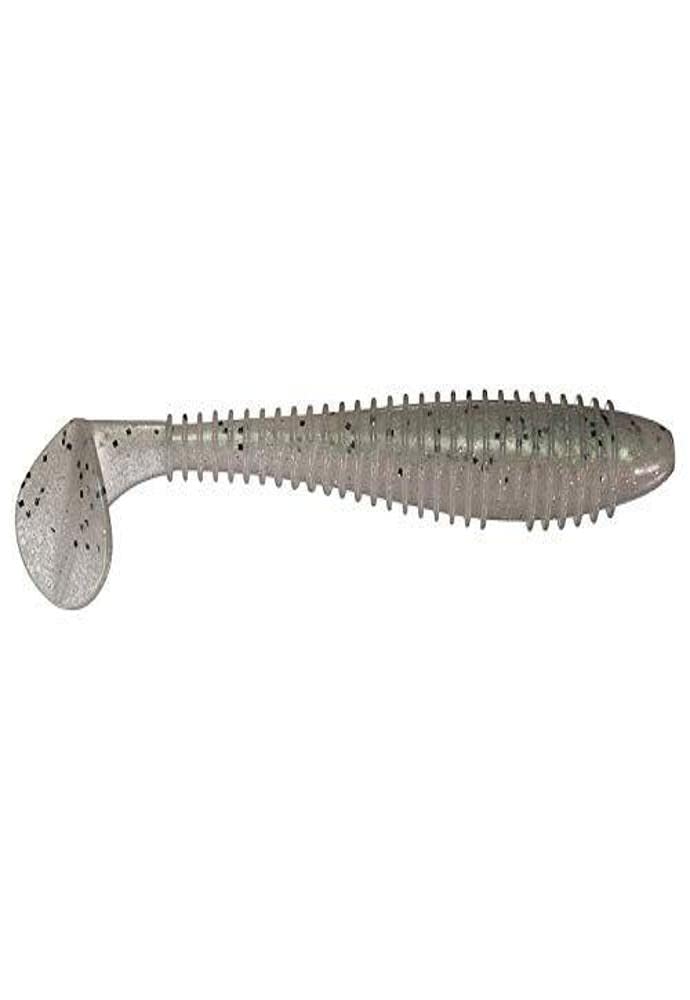 Keitech FS68482 Fat Swing Impact Ghost Rainbow Trout 6.8in — front view, balanced action.