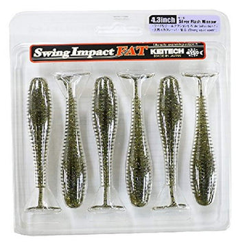 Keitech FSI43-416 Fat Swing Impact Silver Flash bait with lifelike action for bass