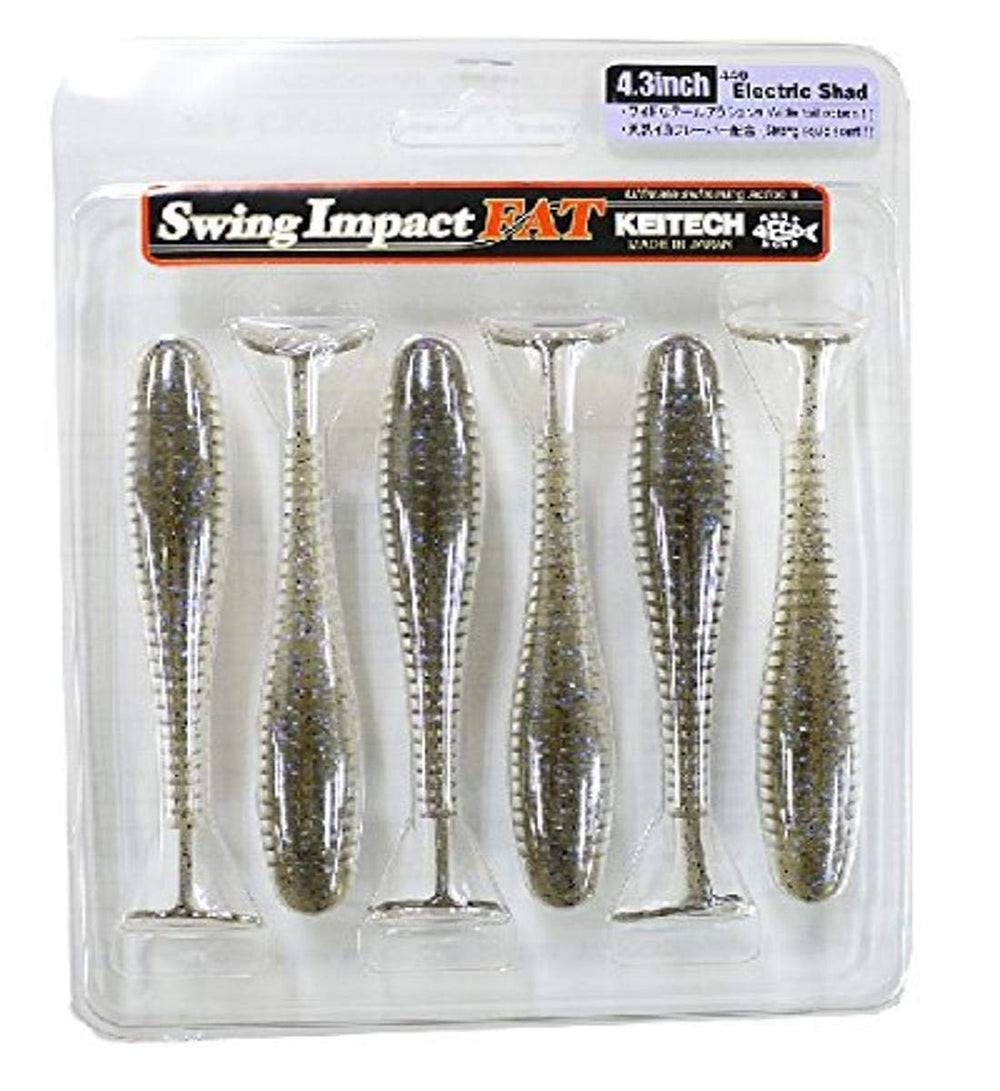 Keitech FSI43-440 Fat Swing Impact swimbait for lifelike motion at varied retrieve speeds.
