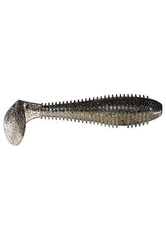 Keitech FSI48-418 Fat Swing Impact bluegill flash demonstrates stable swimming action at any speed