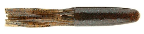 Keitech Salticore Tube 3.5-inch Gryphan Pepper Blue close-up, salt-core design enhances bass fishing.