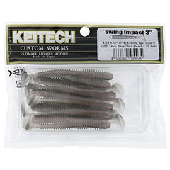Action shot of Keitech SW3420 Swing Impact demonstrating lifelike tail motion