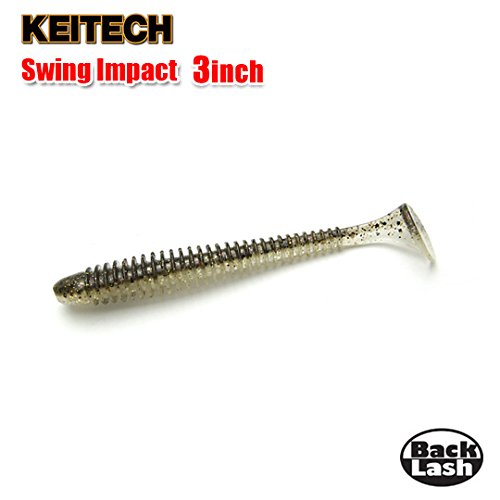 Japanese-made Keitech Swing Impact with salted plastics for balanced action