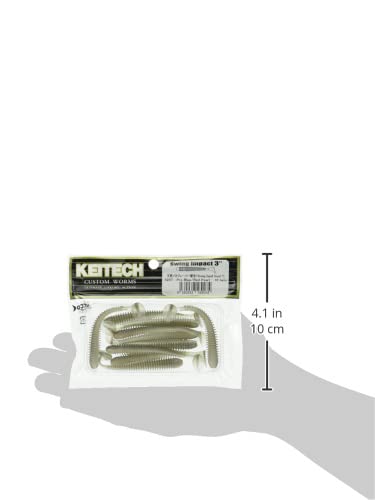Keitech SW3420 3-inch lure detail highlighting compact profile for tight retrieves
