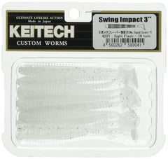 Keitech SW3422 Swing Impact Sight Flash lure ready for quick retrieves.
