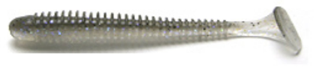 Keitech SW3440 Electric Shad 3in front view balanced action for smooth retrieves.