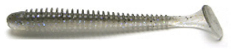 Keitech SW3440 Electric Shad 3in front view balanced action for smooth retrieves.