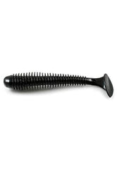 Keitech SW35001 Swing Impact 3.5-inch in black highlighting balanced action for versatile fishing.