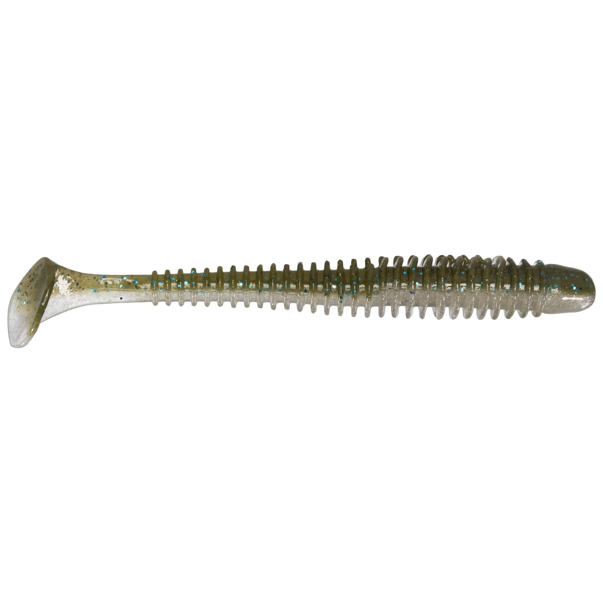 Keitech SW35452 Swing Impact Smallmouth Magic lure shows a 3.5-inch profile for versatile bass fishing.
