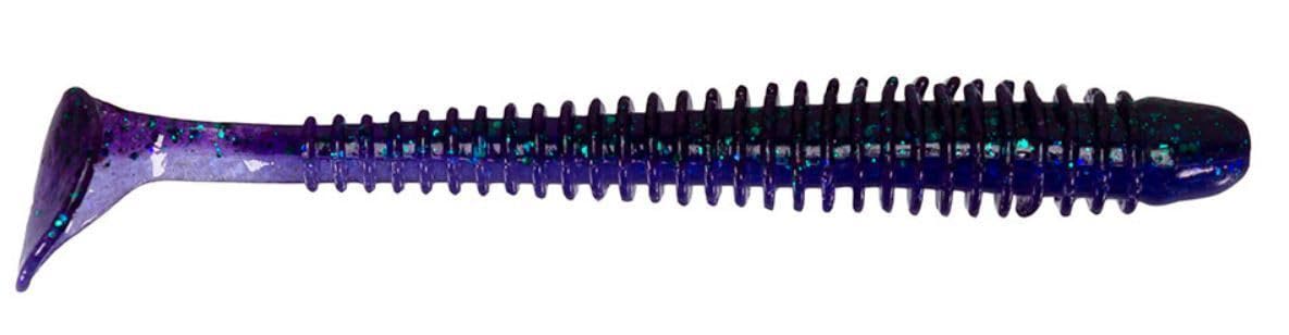 Keitech SW4450 in electric blue/chartreuse offers lifelike shimmer during retrieve.