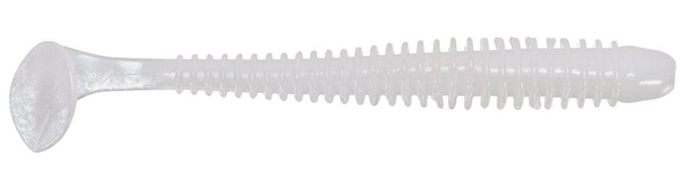 Keitech SW4458 Swing Impact French Pearl 4in shows balanced action for versatile fishing.