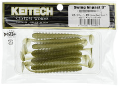 Keitech SW3400 Swing Impact AYU 3in swimbait highlighting balanced action for smooth retrieves.