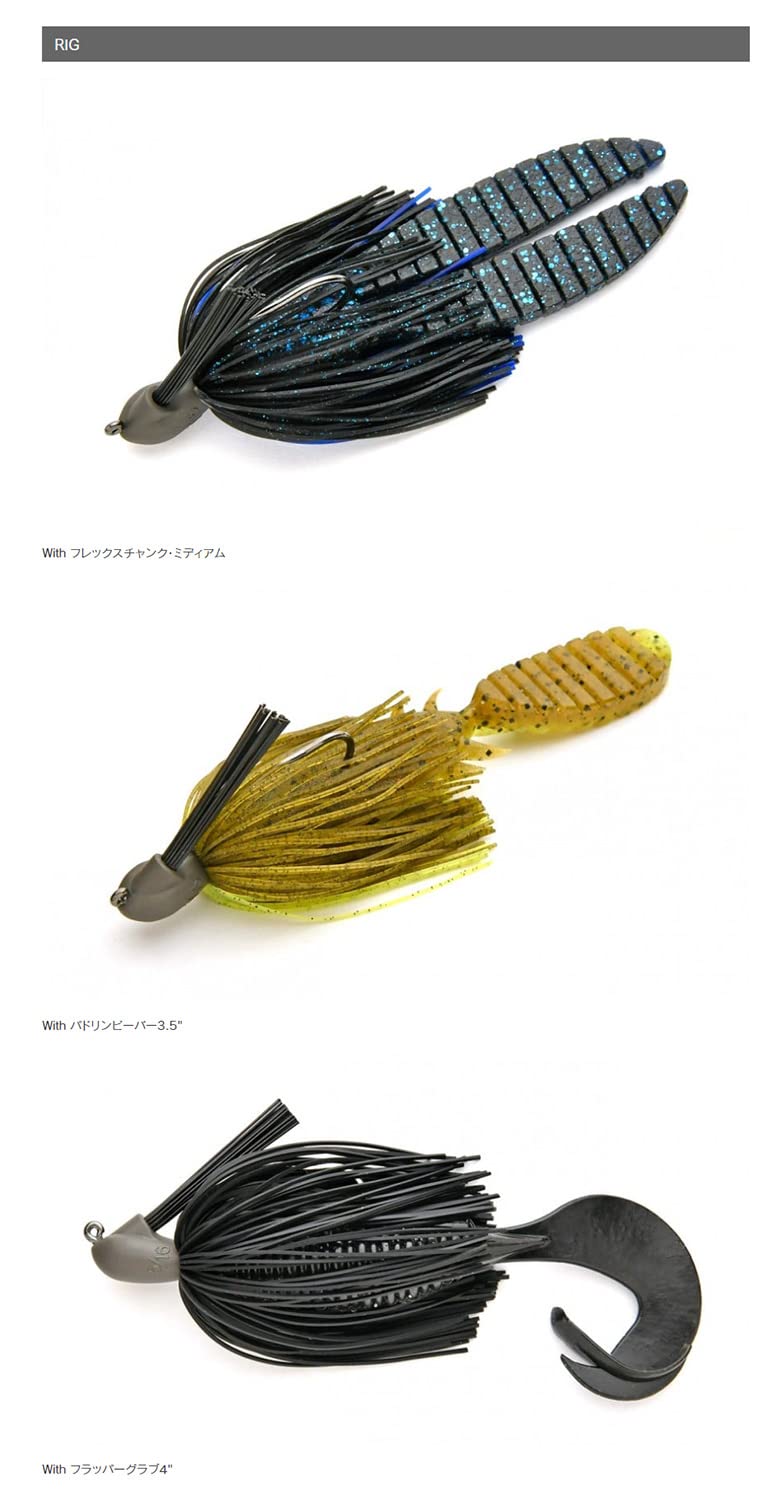 Keitech Tungsten Rubber Jig Model 1 Ver 2.0 weight engraved on head for quick ID