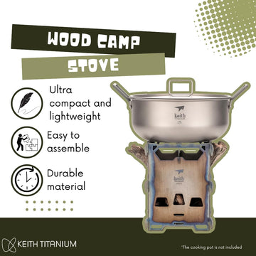 Keith Ti2201 collapsible design enables compact packing after meals outdoors