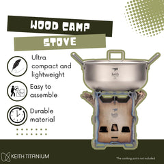Keith Ti2201 collapsible design enables compact packing after meals outdoors