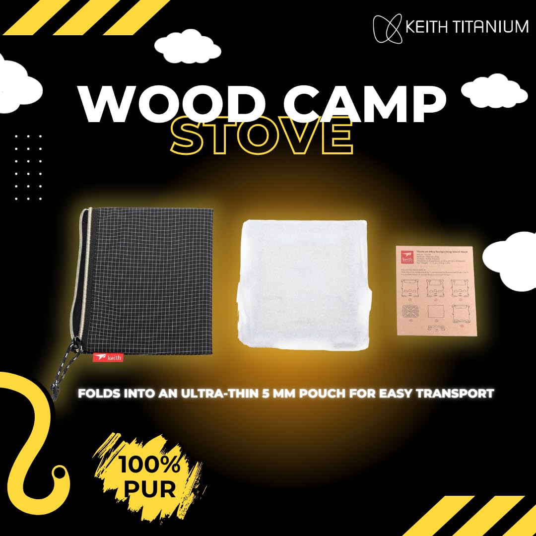 Keith Ti2201 included custom sack keeps stove protected and ready to go