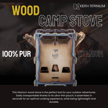 Keith Ti2201 lightweight backpacking stove highlights featherweight portability for hikers and campers