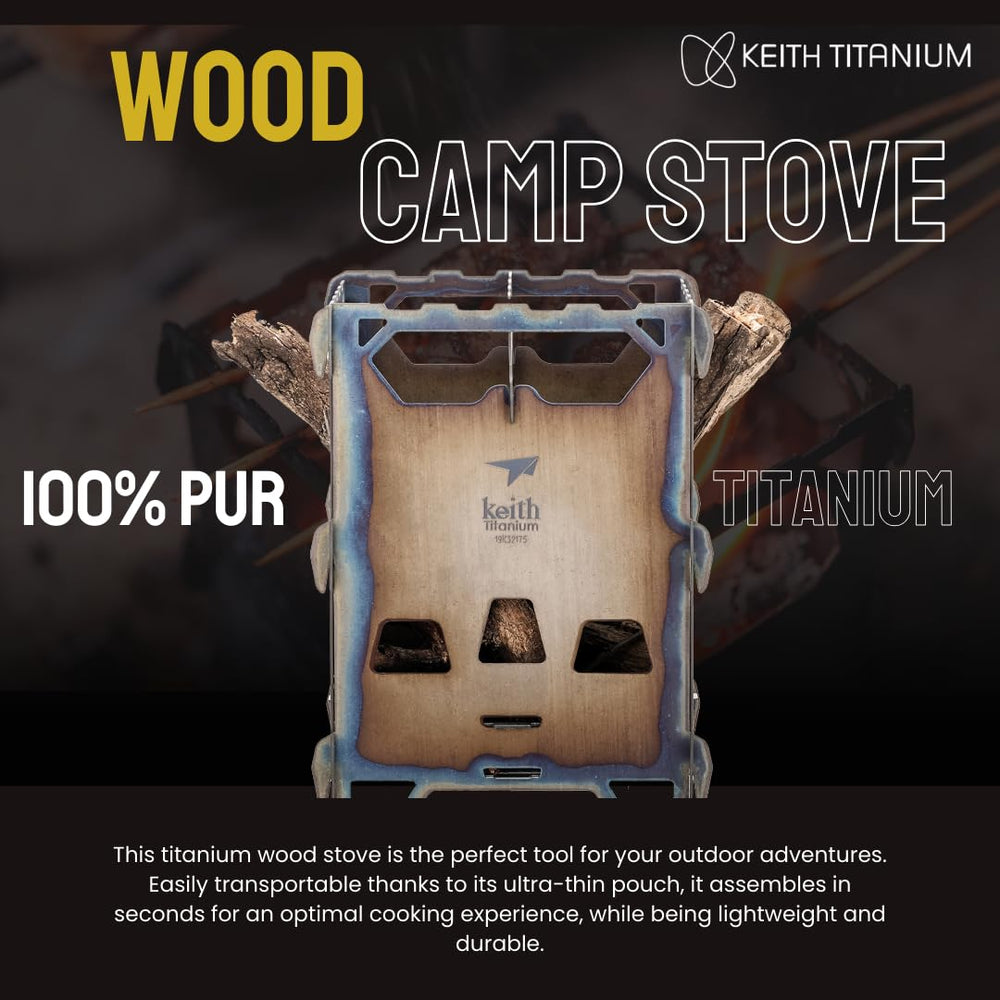 Keith Ti2201 lightweight backpacking stove highlights featherweight portability for hikers and campers