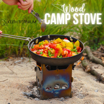 Keith Ti2201 wood-burning flame creates natural flavors without relying on gas