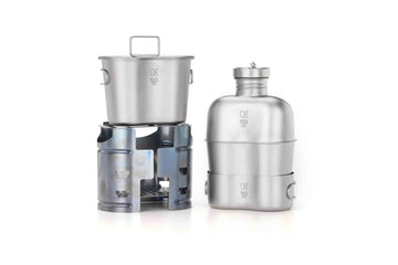 Keith Ti3061 Pro canteen with cap for quick trail hydration.