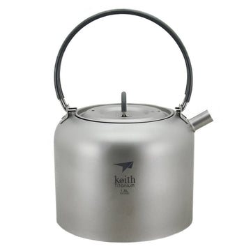 Keith Ti3907 Kettle includes mesh storage sack for organized packing.