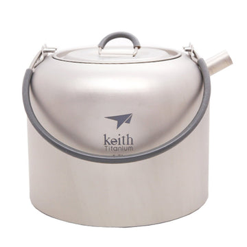Keith Ti3907 Kettle Titanium Grade 1 ensures a neutral water base.